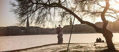 Binnenalster in Hamburg in der Nähe der Rechtsanwälte Christian Harm und Martina Odefey